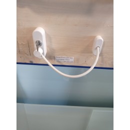 Замок безоп.для пов. и раздвиж. окон LFS-С1 (трос Белый)