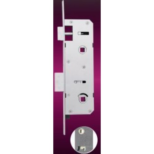 Дверной замок для WC - 90/35 на ПВХ (защ., ригель) (261090035000)