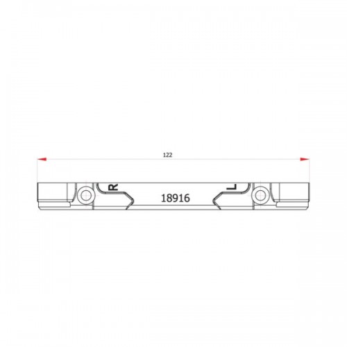 Поворотно-откидная планка (с боку) - 9/20-R/L (Krauss) (189170001000)