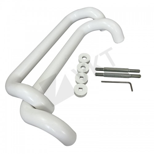 Дверная ручка-скоба, алюм., 300 мм белая, Ral 9016