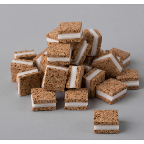 Пробковая прокладка 18мм*18мм*5мм + 1 мм пены (листы/17820 шт)