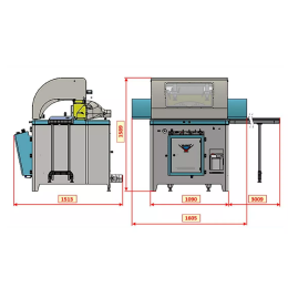 Yilmaz ACK 700 — Одноголовочная автоматическая пила с нижней подачей диска Ø700 мм