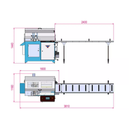 Yilmaz SK 450 — Автоматическая пила для серийной резки под углом 90° с нижней подачей диска