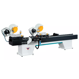 Yilmaz KD 402 S — Двухголовая маятниковая пила для резки пластикового пвх профиля