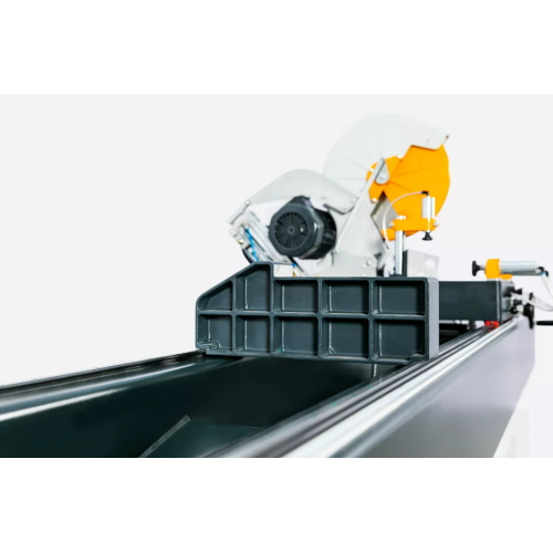 Yilmaz KD 402 S — Двухголовая маятниковая пила для резки пластикового пвх профиля