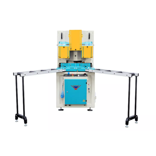 Yilmaz VK 420 - Двухголовая пила с верхней подачей пильных дисков для V образной резки