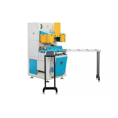 Yilmaz VK 420 - Двухголовая пила с верхней подачей пильных дисков для V образной резки