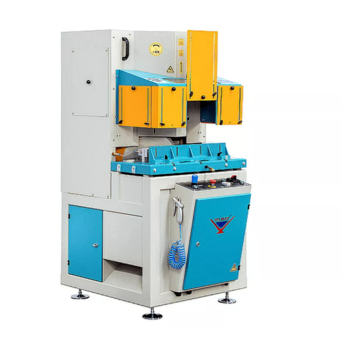 Yilmaz VK 420 - Двухголовая пила с верхней подачей пильных дисков для V образной резки